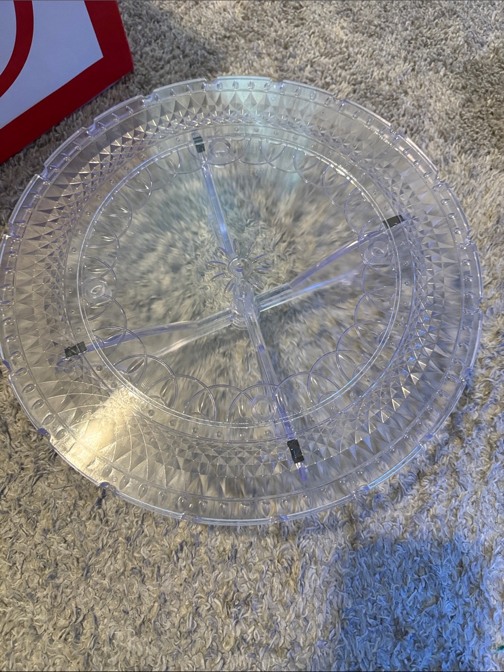 12inch  Clear Cake Stand Plate Holder - Picture 4 of 7